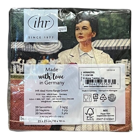 Winner Tennis Funny Cocktail Napkins by Anne Taintor Set of 20 New - Picture 2 of 2